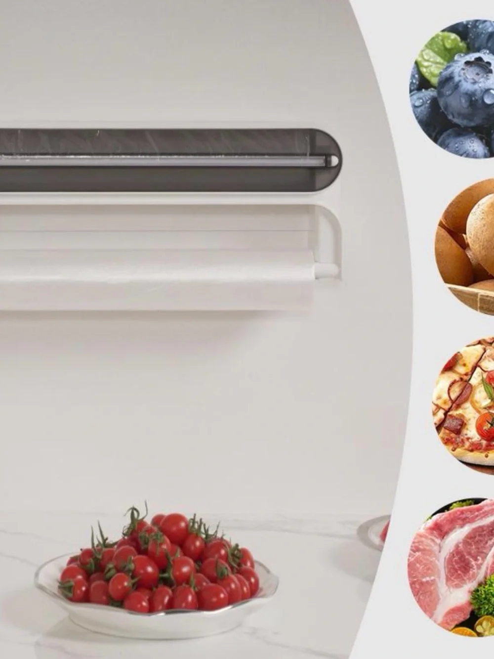 Compact Stretch Film Cutter with Magnetic Back for Easy Access on Metal Surfaces